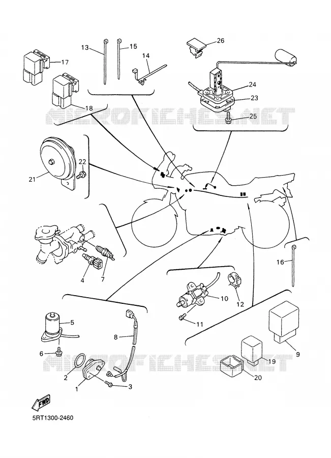 ELECTRICAL 2 Yamaha MOTO 600 2003 FAZER  FZS600R