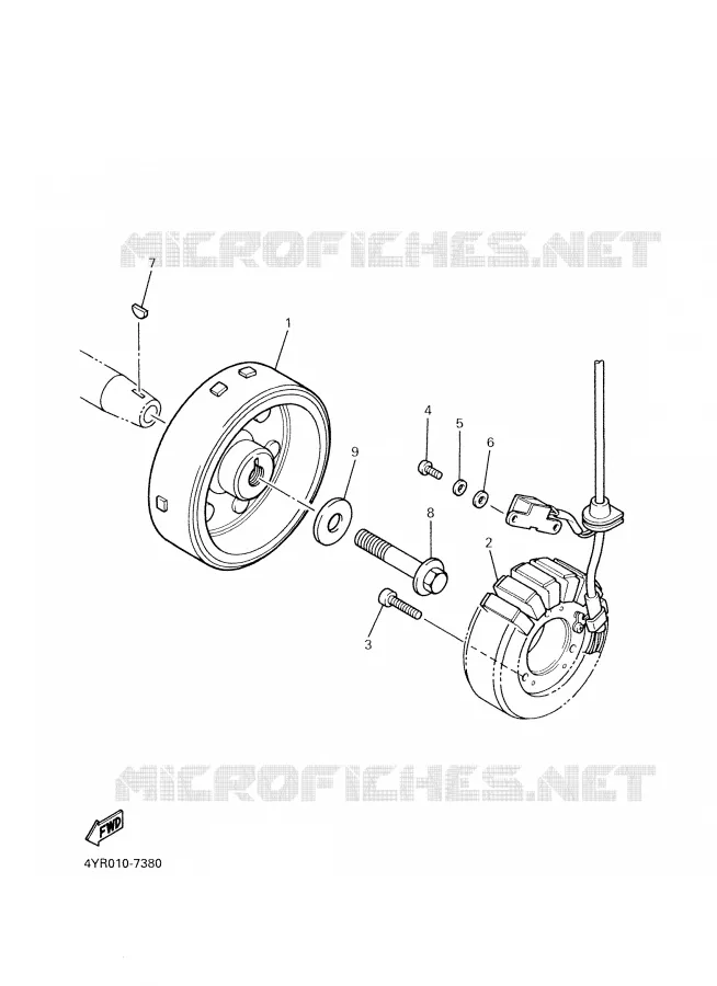 IGNITION Yamaha MOTO 600 2001 FAZER  FZS600S