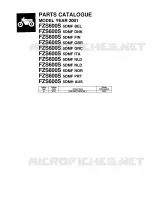 CATALOGUE for Yamaha FAZER 2001