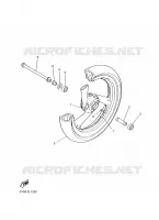 FRONT WHEEL for Yamaha FAZER 2001