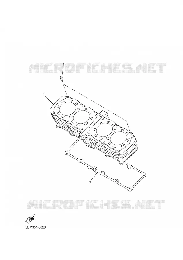 CYLINDER Yamaha MOTO 600 2001 FAZER  FZS600S