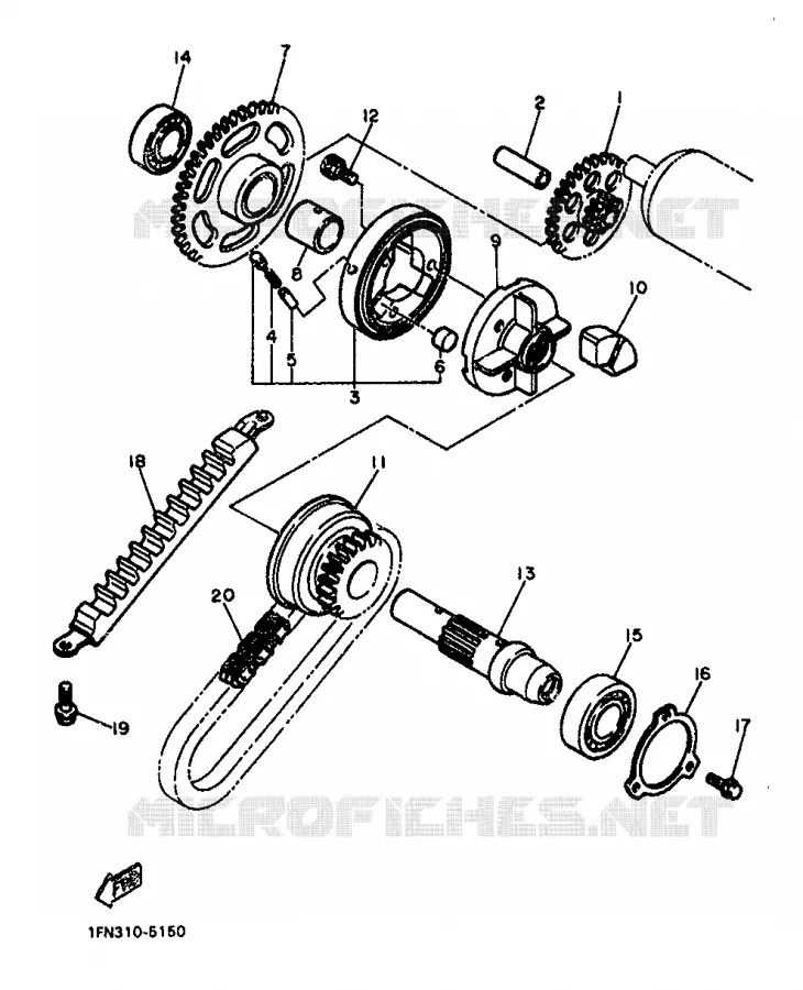 STARTER MOTOR Yamaha MOTO 750 1987 FZX  FZX750