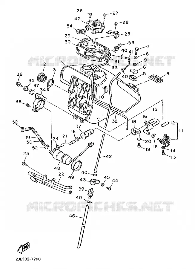 FUEL TANK Yamaha MOTO 750 1987 FZX  FZX750