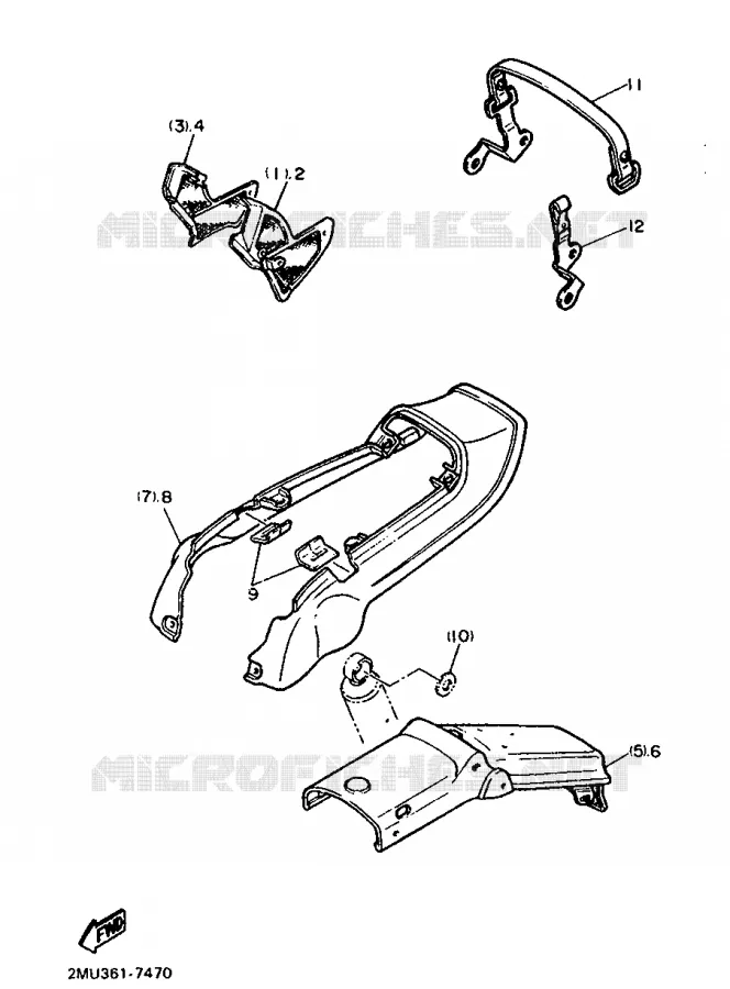 OPTIONAL PARTS - CHASSIS - FOR AUSTRIA Yamaha MOTO 750 1988 FZX  FZX750