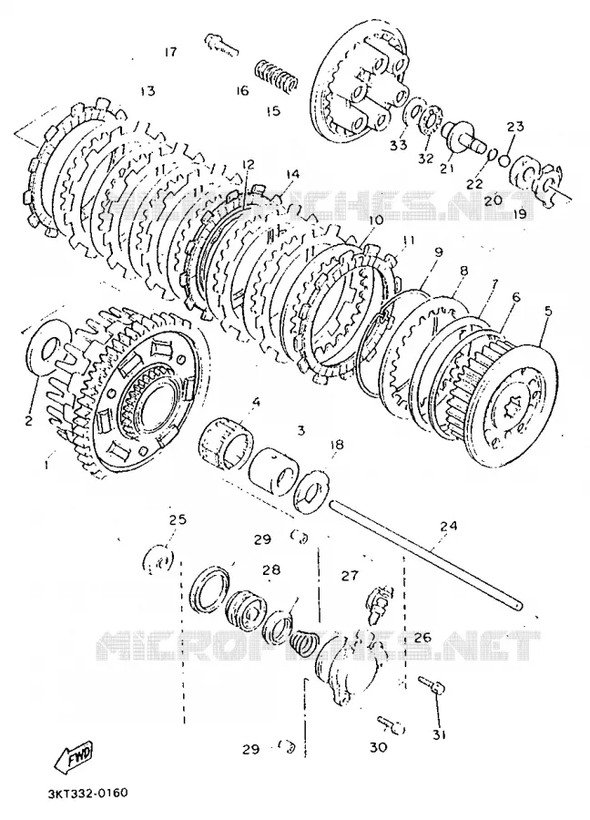 STARTER CLUTCH Yamaha MOTO 750 1991 FZX  FZX750