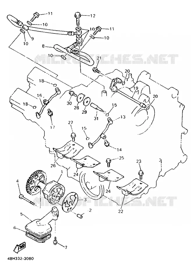 OIL PUMP Yamaha MOTO 1000 1994 GTS  GTS1000