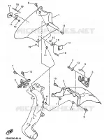 FRONT FENDER for Yamaha GTS 1998