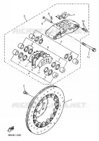 FRONT BRAKE CALIPER for Yamaha GTS 1998