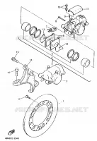 REAR BRAKE CALIPER for Yamaha GTS 1998