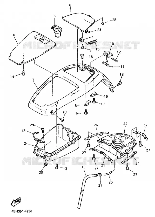COVER Yamaha MOTO 1000 1998 GTS  GTS1000