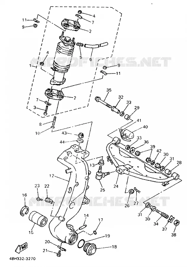 STEERING Yamaha MOTO 1000 1998 GTS  GTS1000