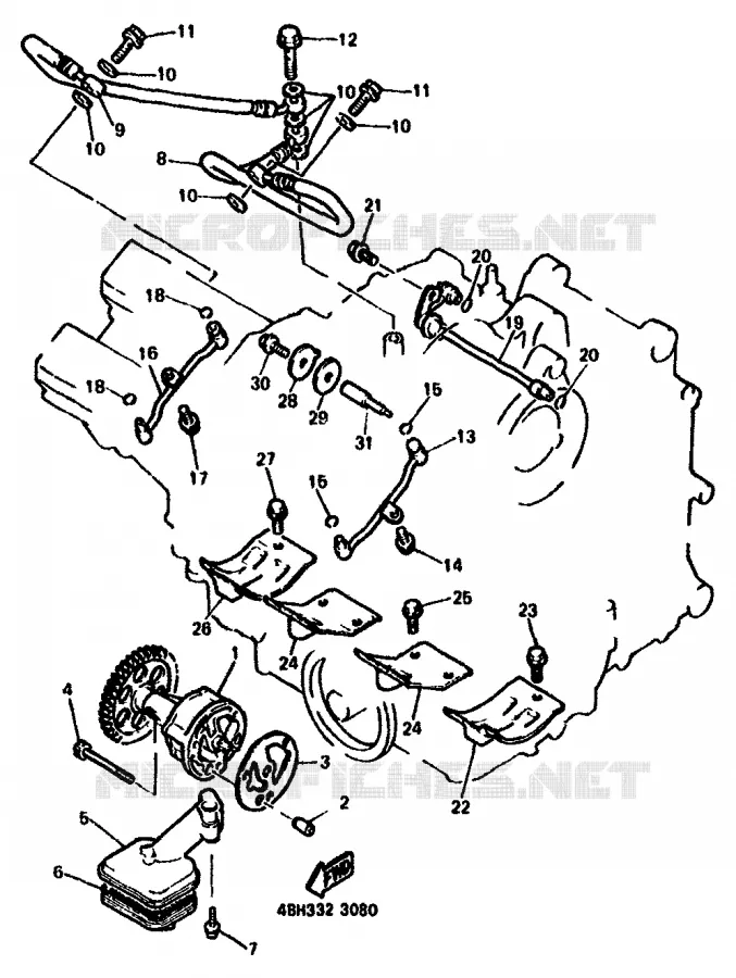 OIL PUMP Yamaha MOTO 1000 1994 GTS ABS  GTS1000A
