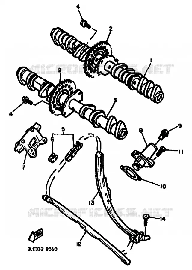 CAMSHAFT / TIMING CHAIN Yamaha MOTO 1000 1994 GTS ABS  GTS1000A
