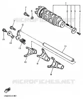 GEAR SHIFT SELECTOR DRUM / FORKS for Yamaha GTS ABS 1998
