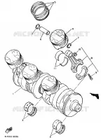 CRANKSHAFT / PISTON for Yamaha GTS ABS 1998