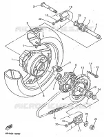 REAR WHEEL for Yamaha GTS ABS 1998