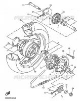 REAR WHEEL 2 for Yamaha GTS ABS 1998