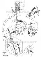 REAR BRAKE MASTER CYLINDER 2 for Yamaha GTS ABS 1998
