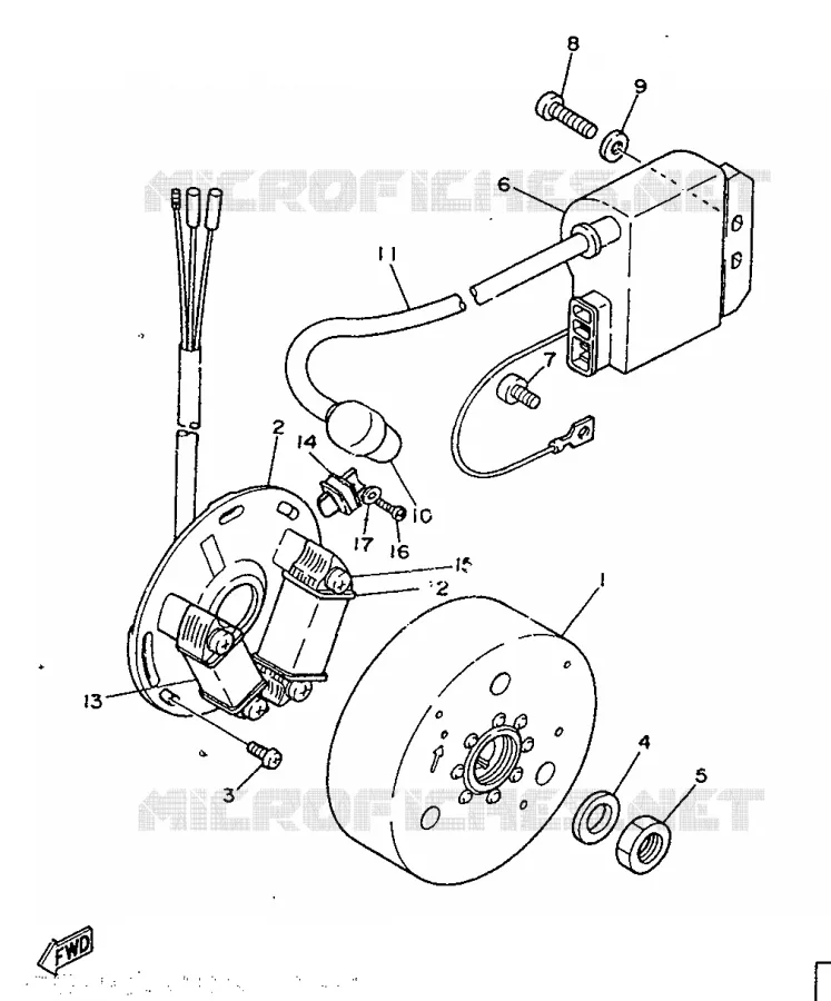 IGNITION Yamaha SCOOTER 50 1986 Autres modeles  ME50