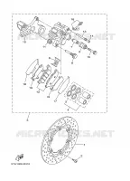 REAR BRAKE CALIPER for Yamaha MT01 2006