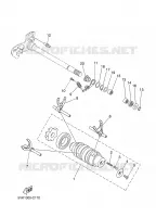 GEAR SHIFT SELECTOR DRUM / FORK for Yamaha MT03 2008