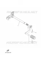 GEAR SHIFT SHAFT / LEVER for Yamaha MT03 2008