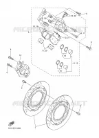 FRONT BRAKE CALIPER for Yamaha MT03 2008
