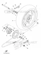 REAR WHEEL for Yamaha MT03 2008