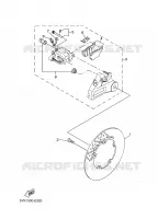 REAR BRAKE CALIPER for Yamaha MT03 2008