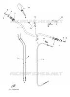 HANDLEBAR & CABLES for Yamaha MT03 2008