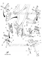 STAND / FOOTREST for Yamaha MT03 2008