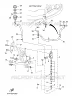 REAR BRAKE MASTER CYLINDER for Yamaha MT03 2008
