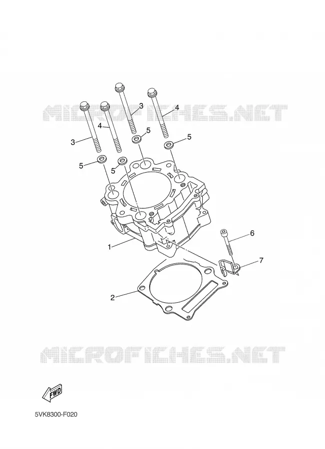CYLINDER Yamaha MOTO 660 2008 MT03  MT03