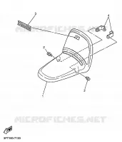 FRONT FENDER for Yamaha PW 1997
