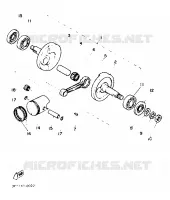 CRANKSHAFT / PISTON for Yamaha PW 1997