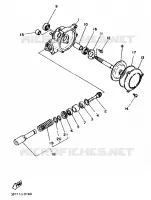 FINAL DRIVE SHAFT / GEAR COUPLING for Yamaha PW 1997