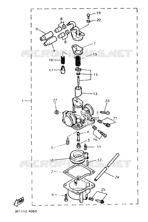 CARBURETOR Yamaha MOTO 50 1998 PW  PW50