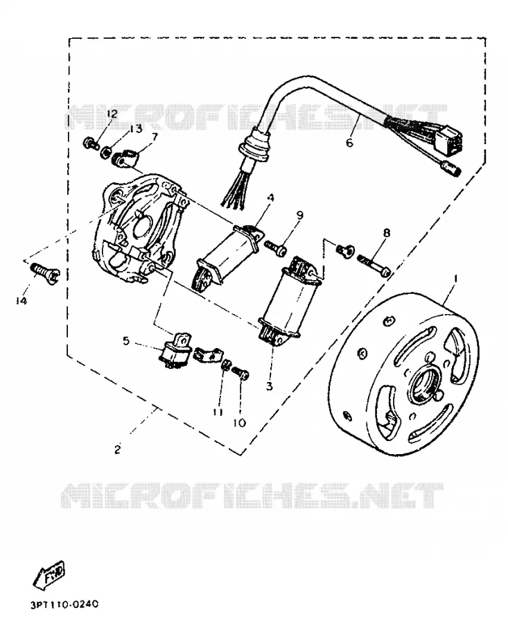 IGNITION Yamaha MOTO 50 1998 PW  PW50