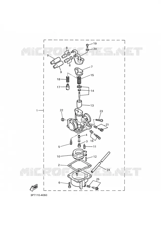CARBURETOR Yamaha MOTO 50 2001 PW  PW50