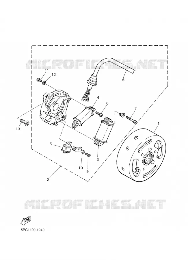 IGNITION Yamaha MOTO 50 2007 PW  PW50