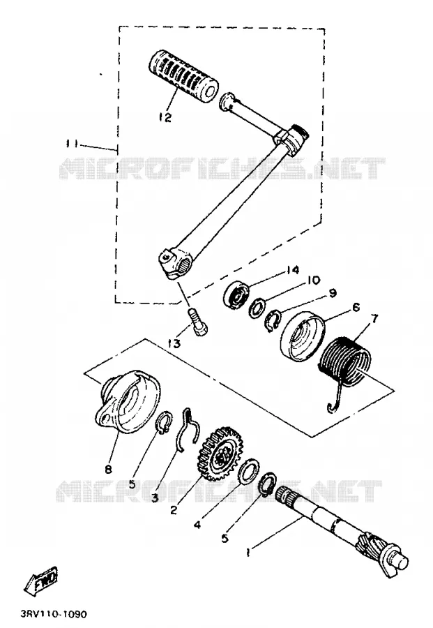 STARTER MOTOR Yamaha MOTO 80 1999 PW  PW80