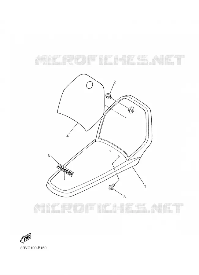 FRONT FENDER Yamaha MOTO 80 2007 PW  PW80W