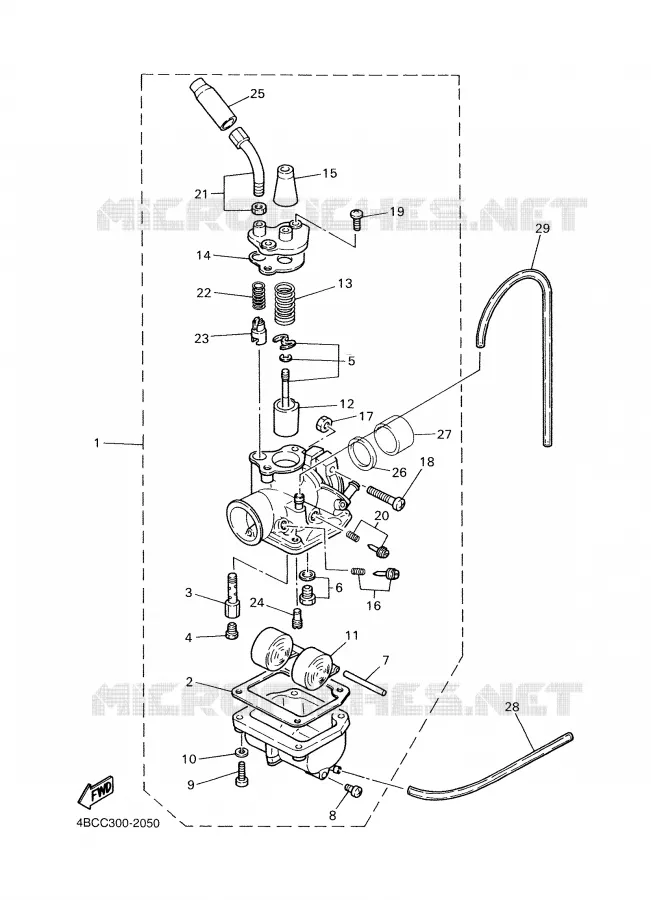 CARBURETOR Yamaha MOTO 80 2008 PW  PW80X