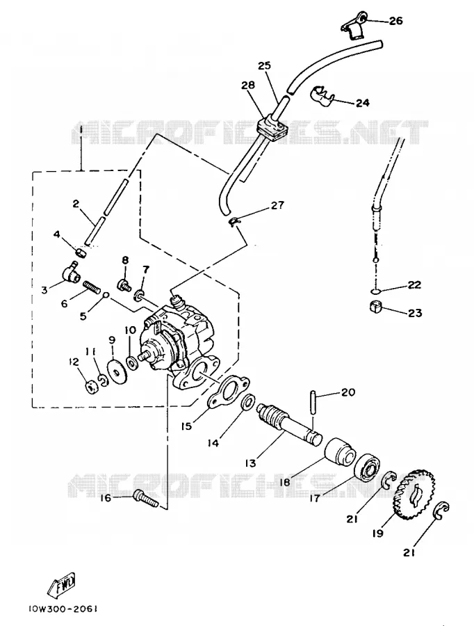 OIL PUMP Yamaha MOTO 125 1986 RDLC  RD125LC