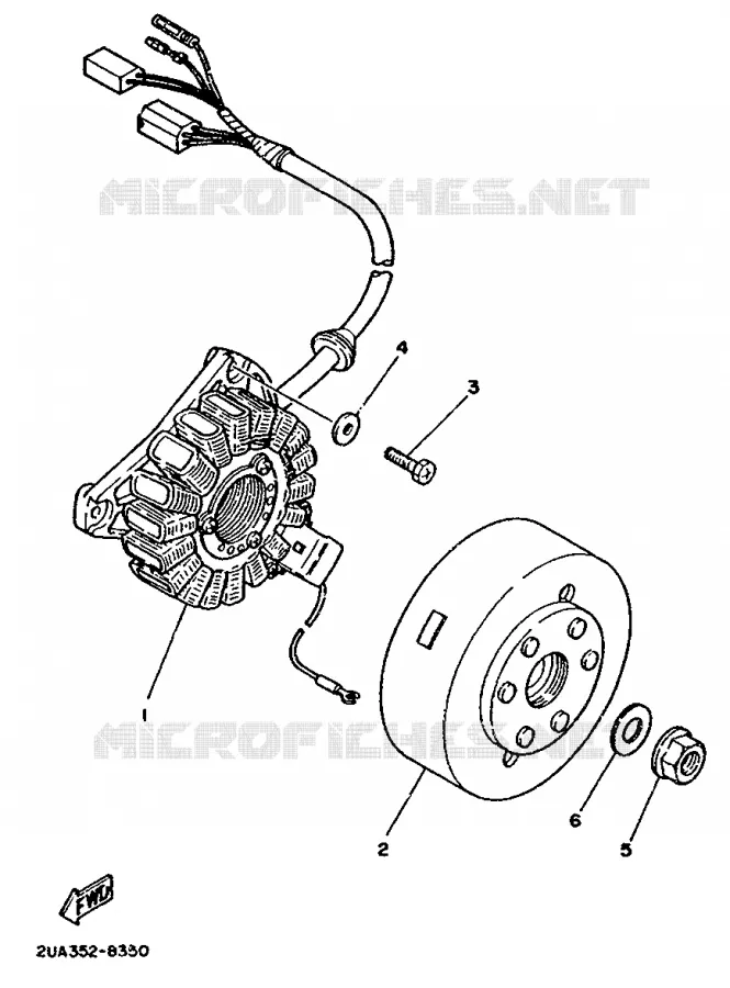 IGNITION Yamaha MOTO 350 1988 RDLC  RD350LC