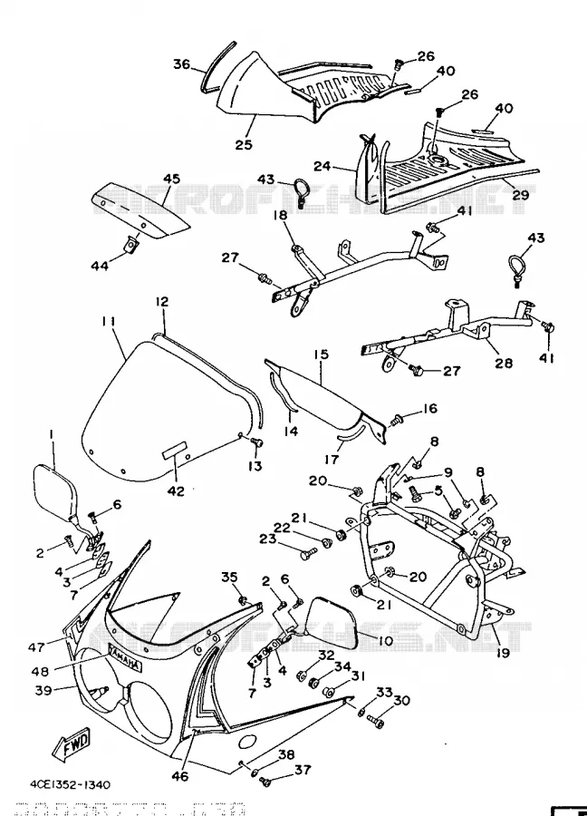 COVER 1 Yamaha MOTO 350 1991 RDLC  RD350LC