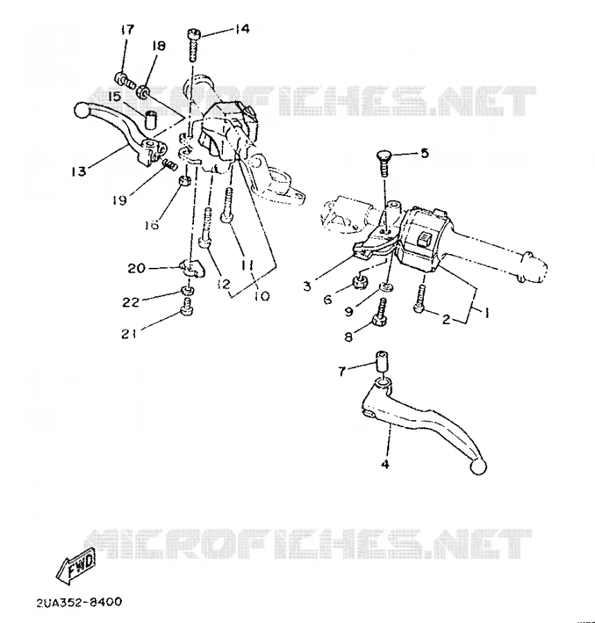 SWITCH / LEVER Yamaha MOTO 350 1992 RDLC  RD350LC