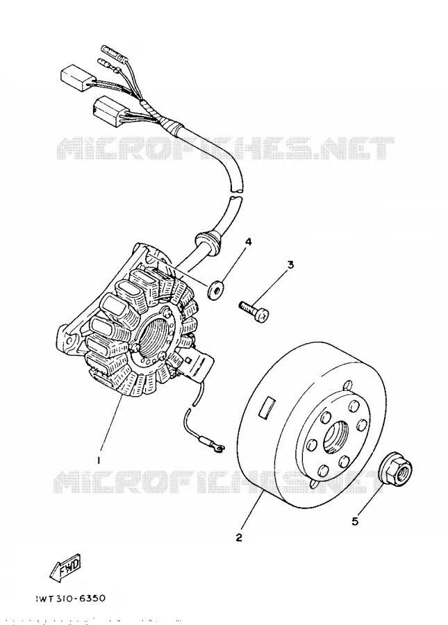 IGNITION Yamaha MOTO 350 1986 RDLC  RD350LCF