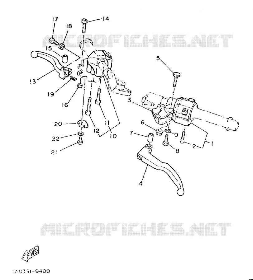 SWITCH / LEVER Yamaha MOTO 350 1986 RDLC  RD350LCF