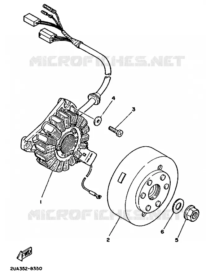IGNITION Yamaha MOTO 350 1988 RDLC  RD350LCF